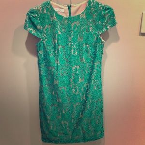 Green Lace Mini Dress size 2